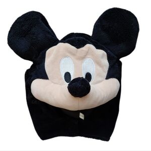 Mickey Mouse Baby Plush Hat Size 3/6 months Fluffy And Warm Squeaky Nose